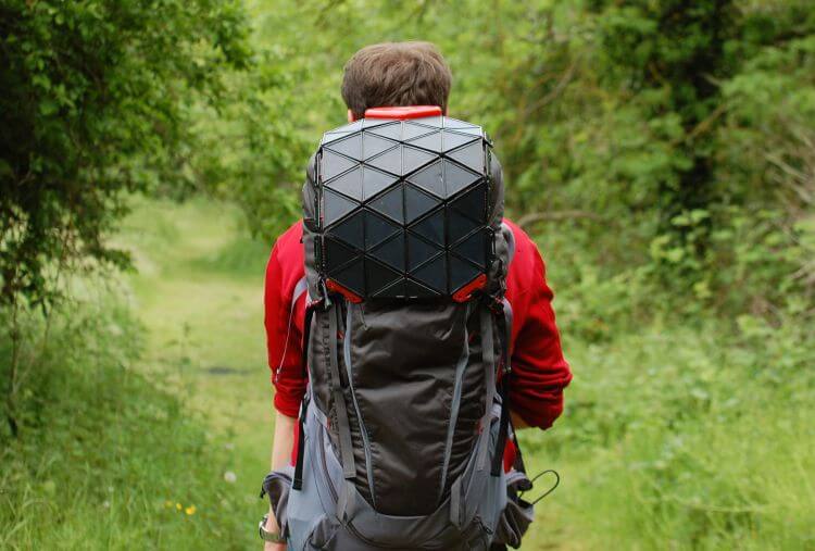 solar powered charging backpack