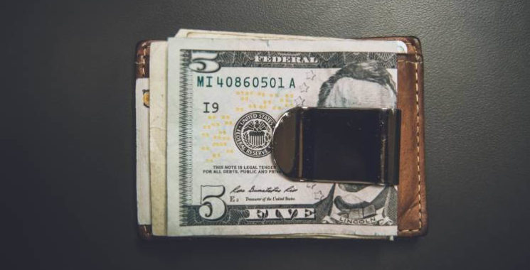 men's money clip wallet