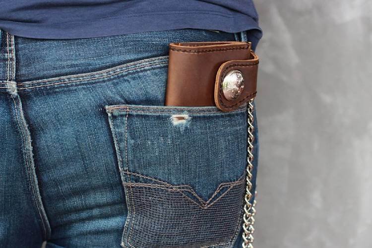 best biker wallet with chain