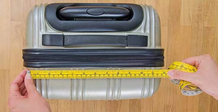 how to measure luggage size