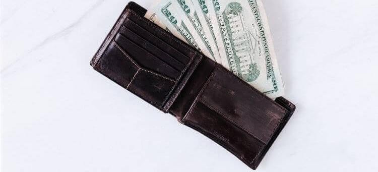 mens leather wallet