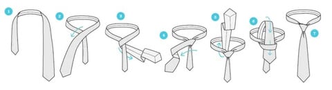 how to make a four in hand tie knot