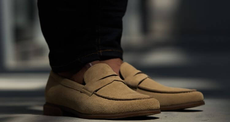wearing loafers with chinos