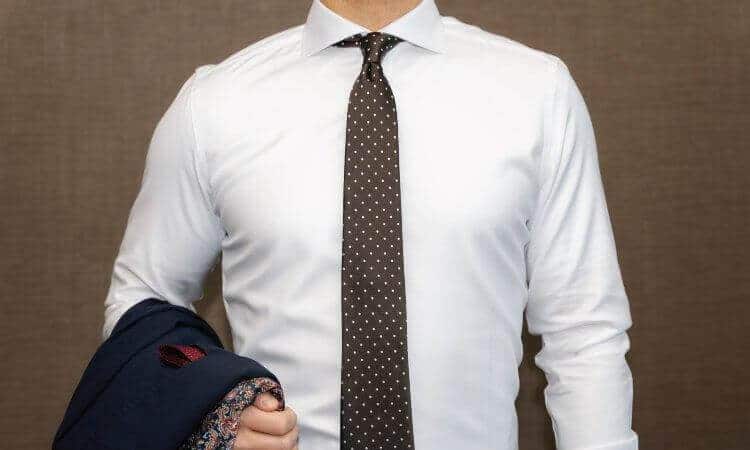 white shirt and tie combo